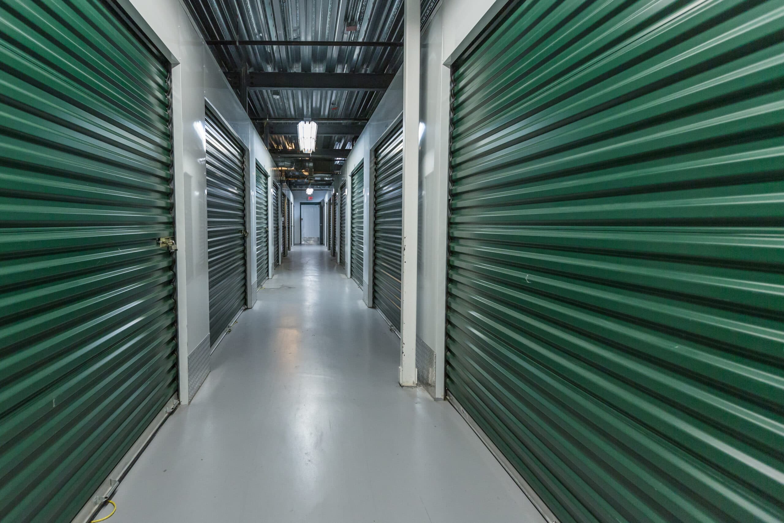 Premium storage units inside the New York S. Storage facility